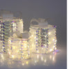 Home styling cadeau 30cm set a 3 stuks irriserend led werkt op batterij ( niet inbegrepen )
