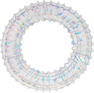 Home styling krans 30cm 30led shiny rainbow met timer