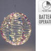 Home styling bal 25cm 40 led iriserend op batterij