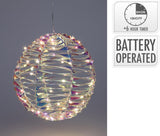 Home styling bal 25cm 40 led shiny rainbow - afbeelding 1