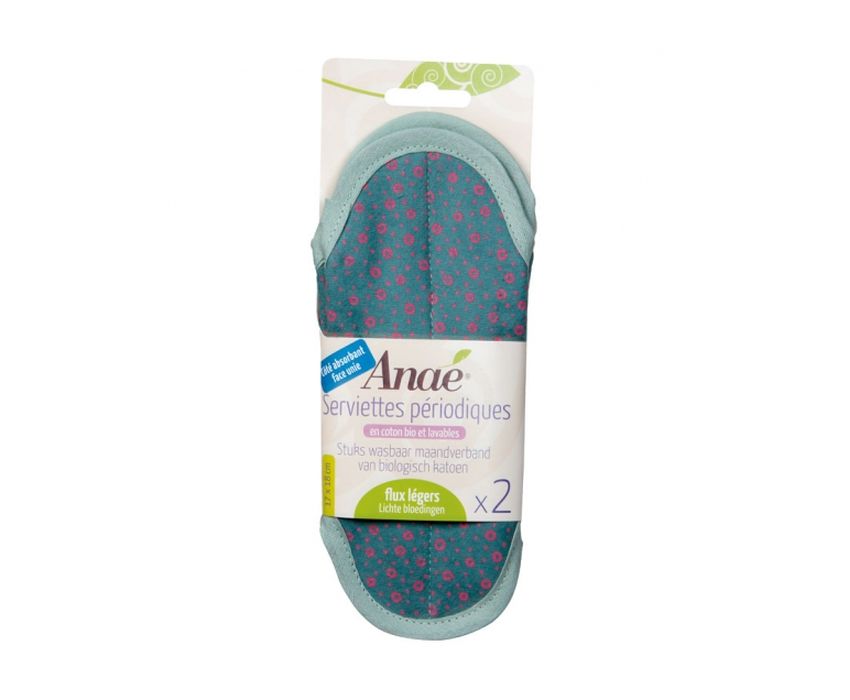 Anae wasbaar maandverband - mini - 2 st. - towels circles