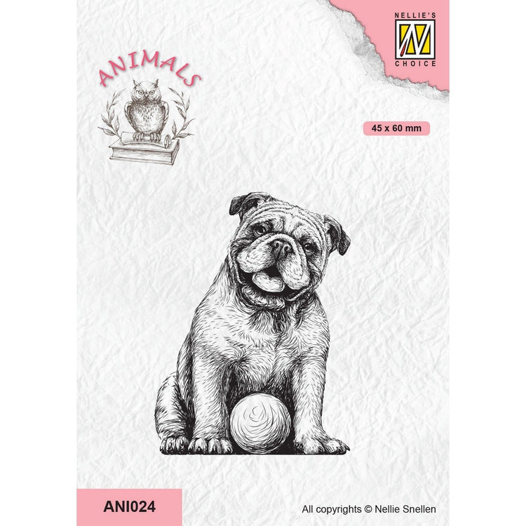 Nellie's choice • animals clear stempels dog with ball