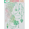 Angela poole • craft stencil crystal gems a4