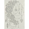 Angela poole • craft stencil crystal gems a4
