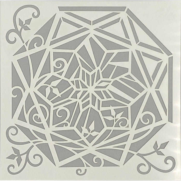 Angela poole • craft stencil crystal swirls