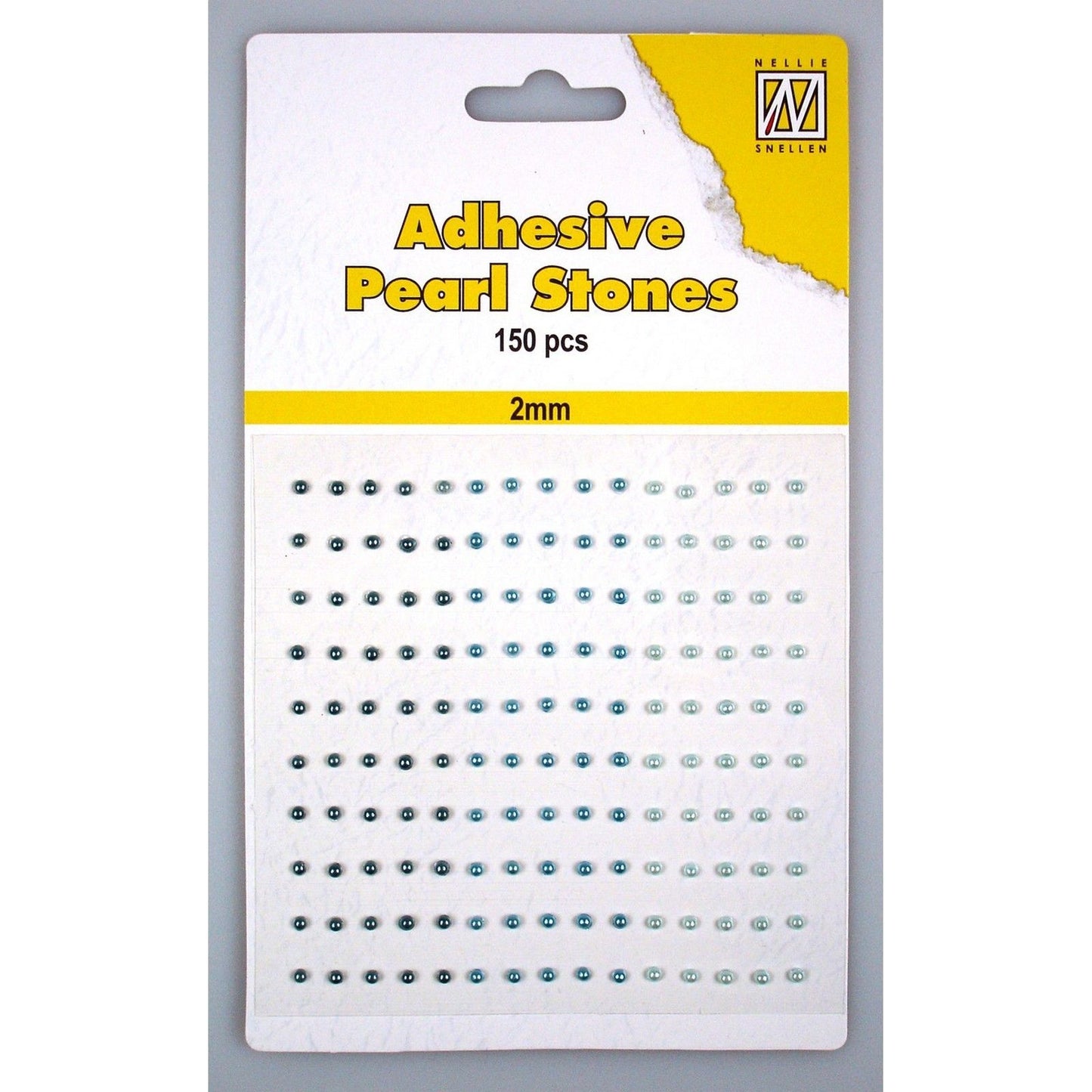 Nellie's choice • adhesive pearls 150stuks sheet 2mm 3 tones blue