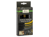 Nassau acryl marker set goud zilver - 5st. - afbeelding 1
