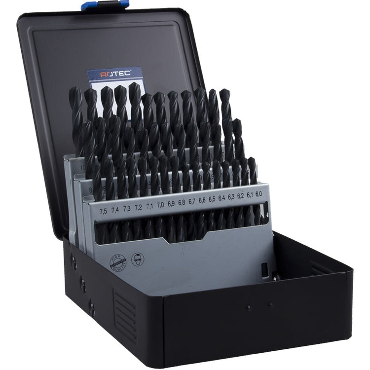 Rotec spiraalborenset 6-10x0.1mm hss 41-delig