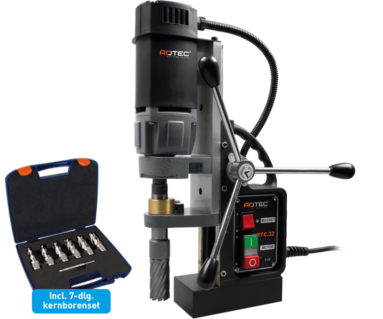 Rotec kernboormachine 12-32mm rtc.32