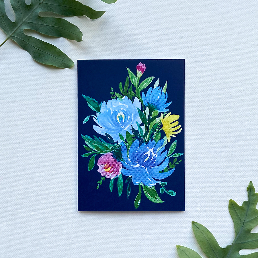 Art by andu wenskaart blue bundle