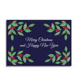 Art by andu wenskaart christmas blue - afbeelding 1