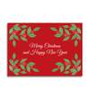 Art by andu wenskaart christmas red
