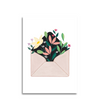 Art by andu wenskaart flower envelope