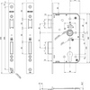 Assa abloy 2420 deurslot | dm65mm | pc72mm | krukgat 8mm | voorplaat rvs 24x235mm rechthoekig | dr 1+3 2+4 - 7262018
