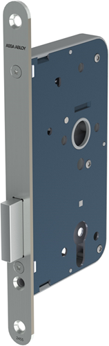 Assa abloy 2455 kastslot | dm50mm | pc | voorplaat staal gelakt 24x235mm rechthoekig | dr 1+2+3+4 - 7962019 - afbeelding 1