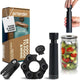Airtender voedsel wijn - vacuã¼mpomp en 6 stoppers + dekselstans in cadeaudoos