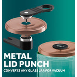 Airtender air vacuum - vacuã¼mpomp, luchtpomp, beluchter, 6 stoppers met bewaarclip in cadeaudoos - afbeelding 2