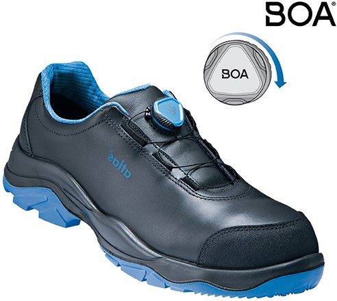 Atlas werkschoen sl 9645 xp 2.0 boa laag s3 w12 | zwart blauw | maat 36 - 00.012.122.36