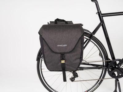 Atran velo Zap Enkele Fietstas Met AVS Adapter 25L Grijs