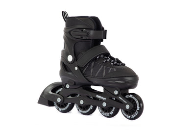 Aventuri verstelbare inline skates semi-softboot zwart maat 34-37 (m)