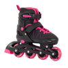 Aventuri verstelbare inline skates semi-softboot zwart roze maat 30-33 (s)