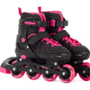 Aventuri verstelbare inline skates semi-softboot zwart roze maat 30-33 (s)