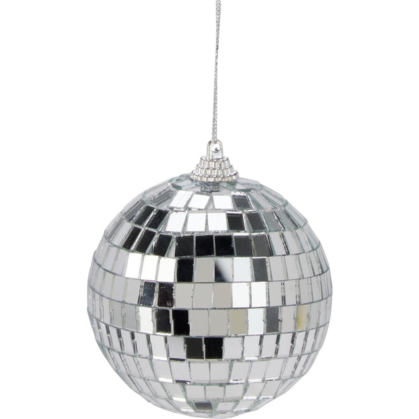 Home styling spiegelbal 8cm zilver spiegelbal 8cm zilver glas
