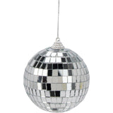 Home styling spiegelbal 8cm zilver spiegelbal 8cm zilver glas - afbeelding 1
