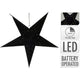 Kerstster met led papier dia.45cm zwart