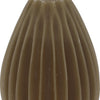 Home styling kaars peer led geribbeld 10cm