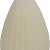 Home styling kaars peer led geribbeld 10cm