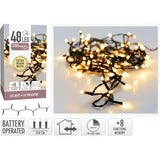 Kerstverlichting 48led op batterij extra warm wit - afbeelding 1