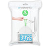 Brabantia perfectfit 23-30 liter slimline vuilniszakken g dispenser pack 40 zakken