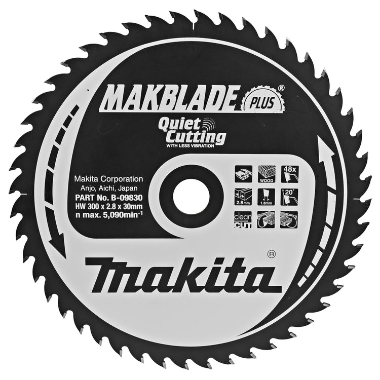 Makita zaagblad q c 300x30x2,8 48t 20g