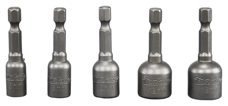 Makita accessoires doppenset 6 8 10 12 13x50m - b-39154 b-39154