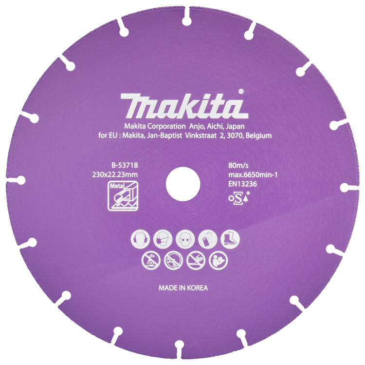 Makita accessoires doorslijpschijf 230x22,23x1,3mm - b-53718 b-53718