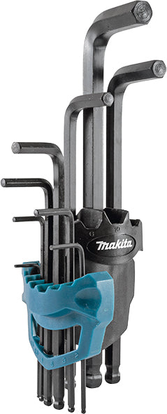 Makita accessoires b-65894 inbussleutelset 9-delig - b-65894