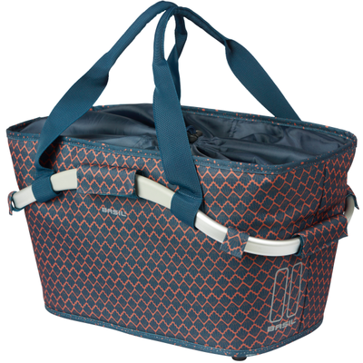 Basil fietsmand flair carry all achtermand met mik bevestiging 38 x 21 x 27 cm - navy blue