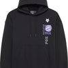 Fox head image phantom oversized fleece hoodie