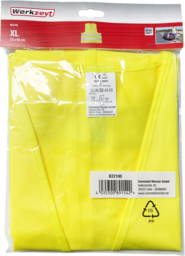 Werkzeyt fluo hesje 100% polyester xl - b22100