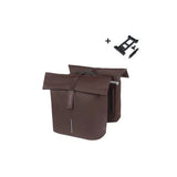 Basil dubbele fietstas city mik 28-32 liter - roasted brown - afbeelding 1