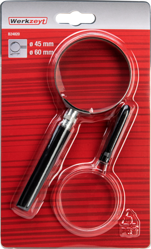 Werkzeyt vergrootglasset 2delig - b24820