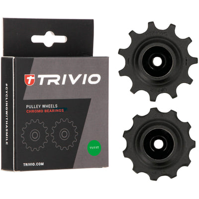 Trivio - derailleurwieltjes 11 11t chromo lagers