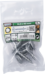 Connex paalschroef tx40 8x40 vz bag 8st - b30260 - afbeelding 2