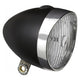 Edge koplamp retro 3 x led - met batterijen- zwart chroom (werkplaatsverpakking)