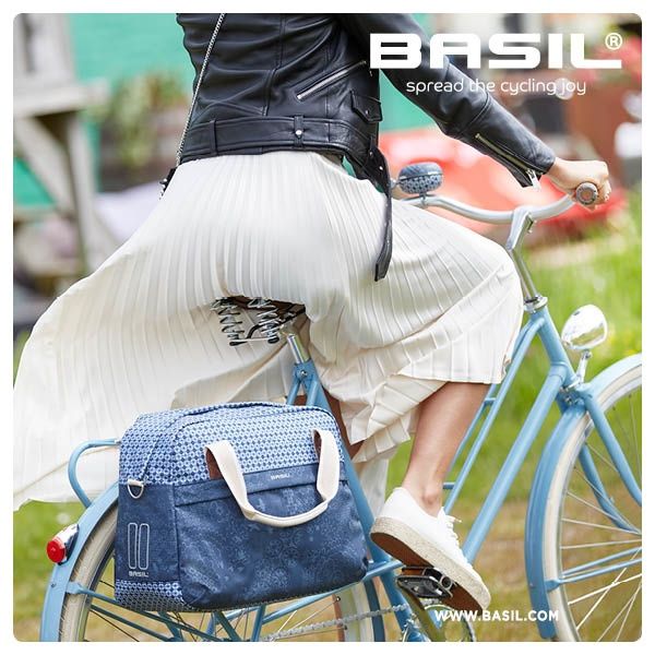 Basil Bohème fietsschoudertas - groen, 18L