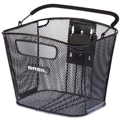 Basil Bold Front KF - fietsmand - voorop - zwart