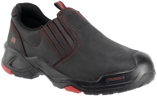 Baak brian instapper 6341 s3 werkschoen | zwart rood | maat 39 - 4031783009078