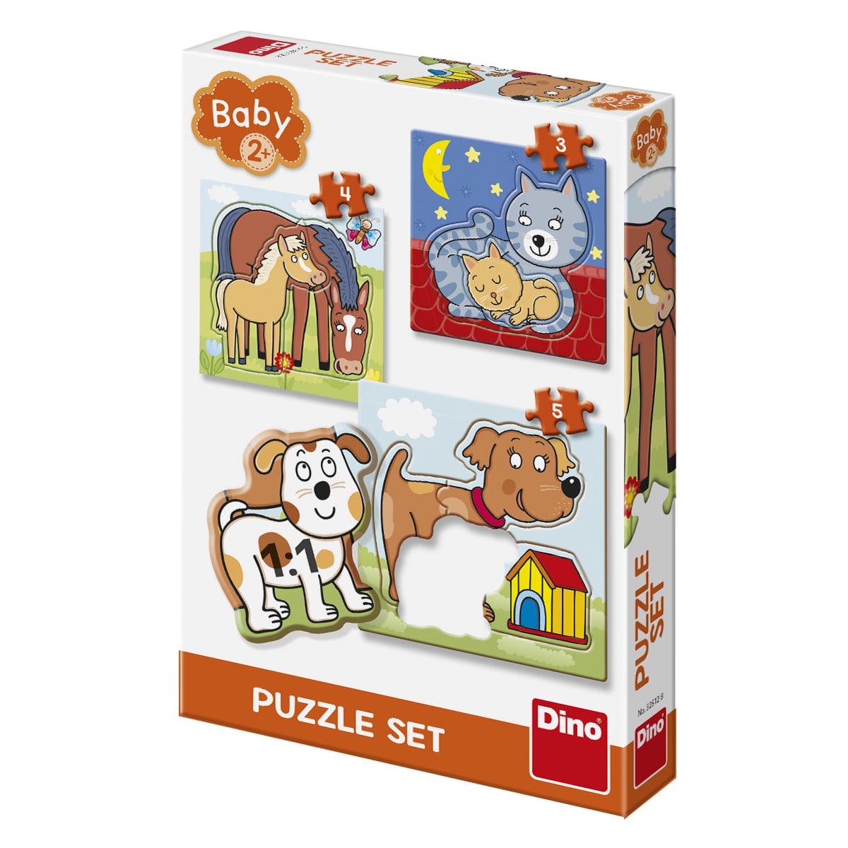 puzzel – baby: dieren op de boerderij – 3 tot 5 stukjes