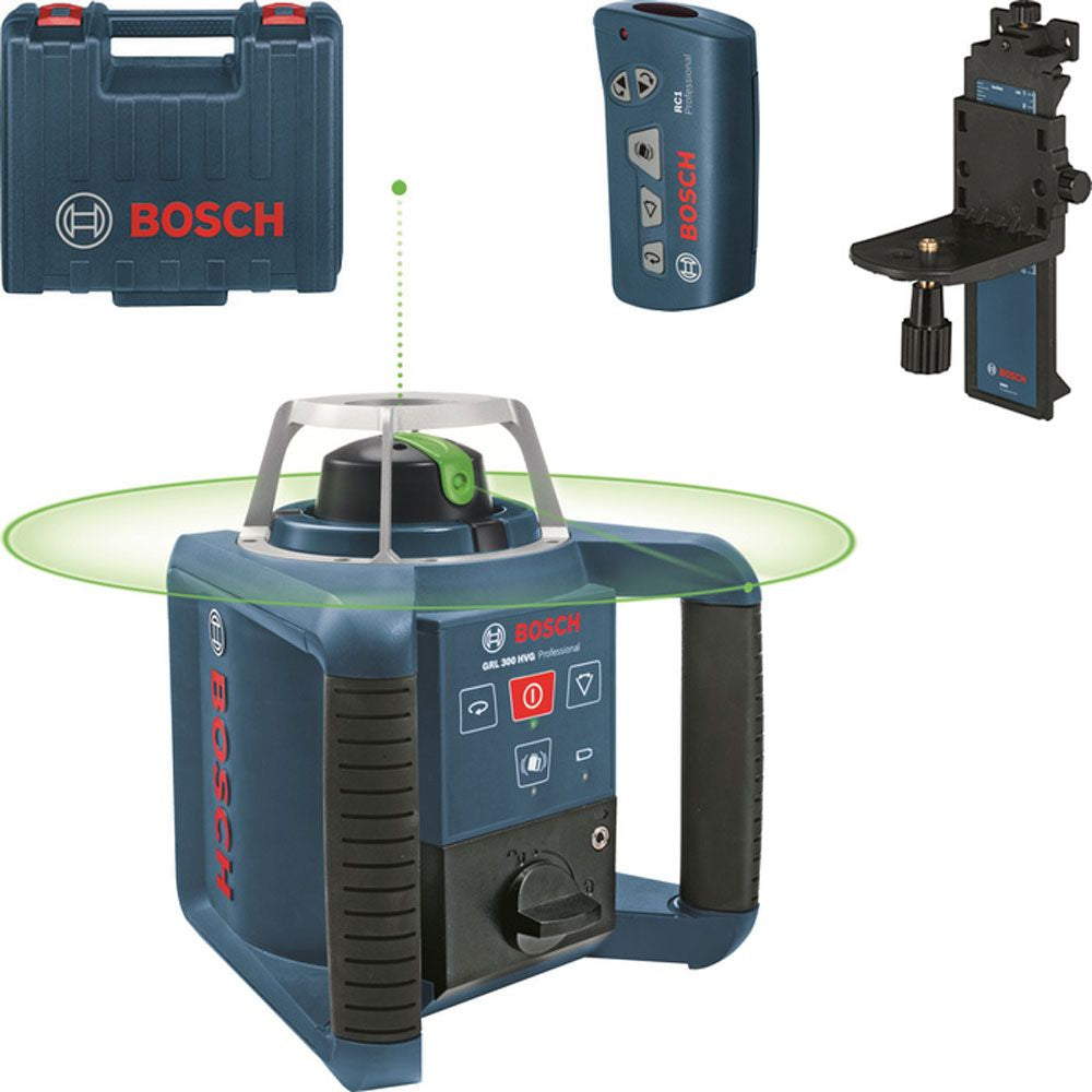 Bosch blauw grl 300 hvg rotatielaser + rc 1 en wm 4 - 0601061700